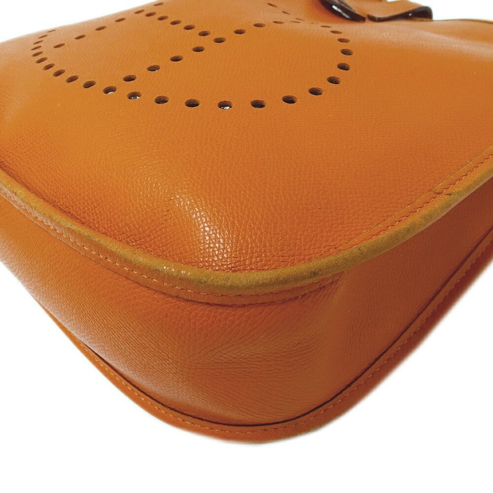 Hermes Hermès Evelyne 2 PM Shoulder Bag, Epsom Leather, Orange, J Stamp - Picture 11 of 16